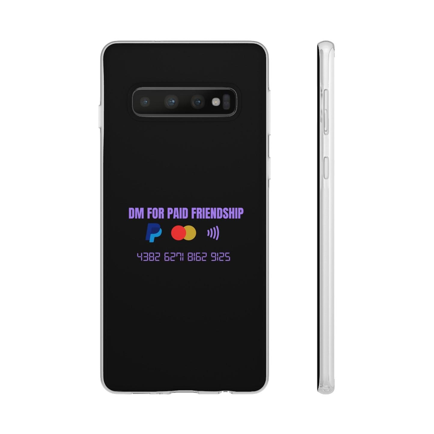 "DM for paid friendship" High Quality Phone Case