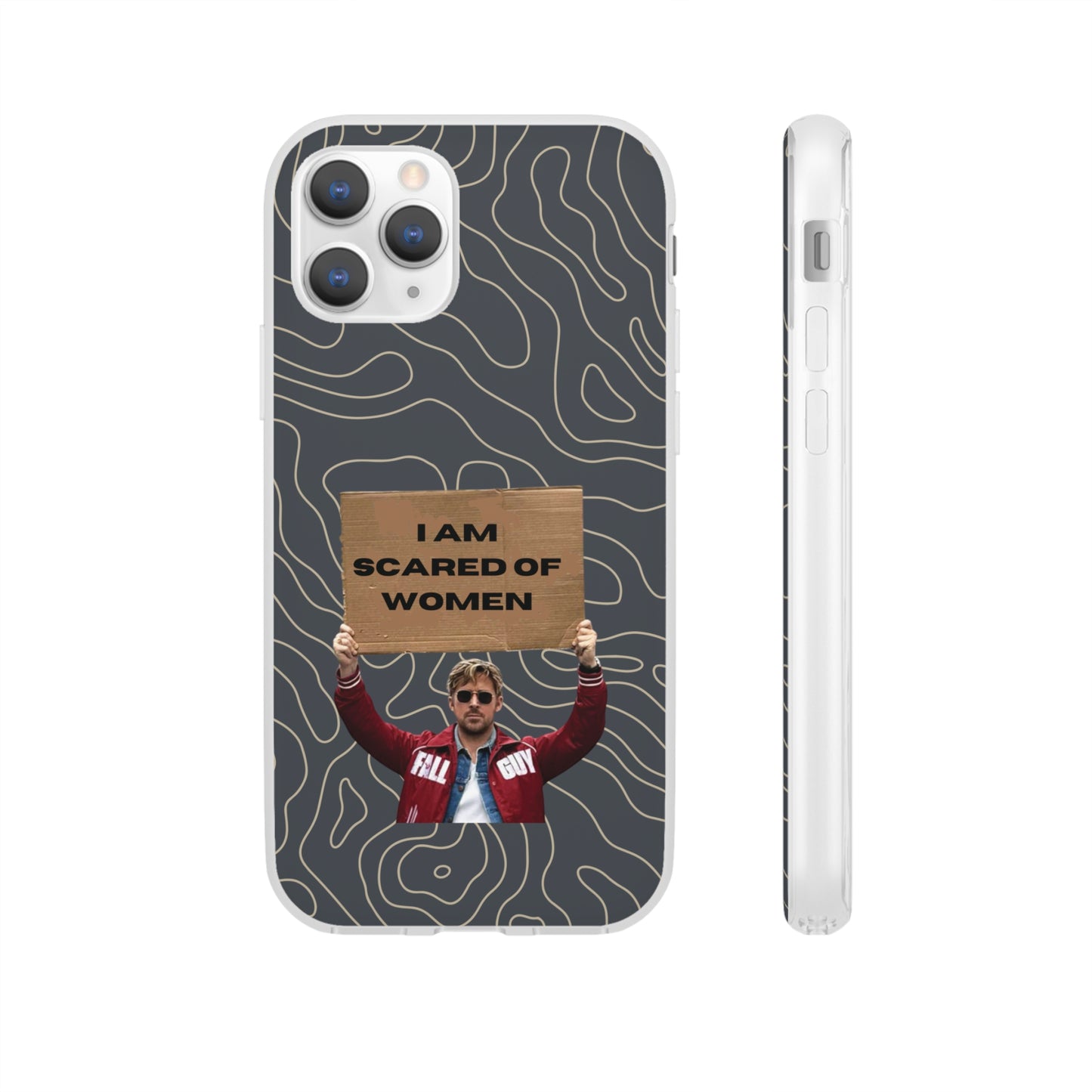 "I am scared of women" High Quality Phone Case