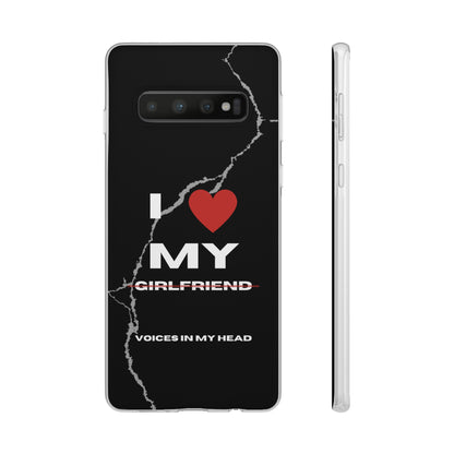 "I love my voices in my head" High Quality Phone Case