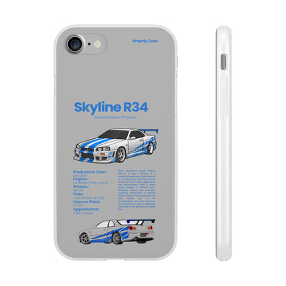 "Skyline R34" High Quality Phone Cases