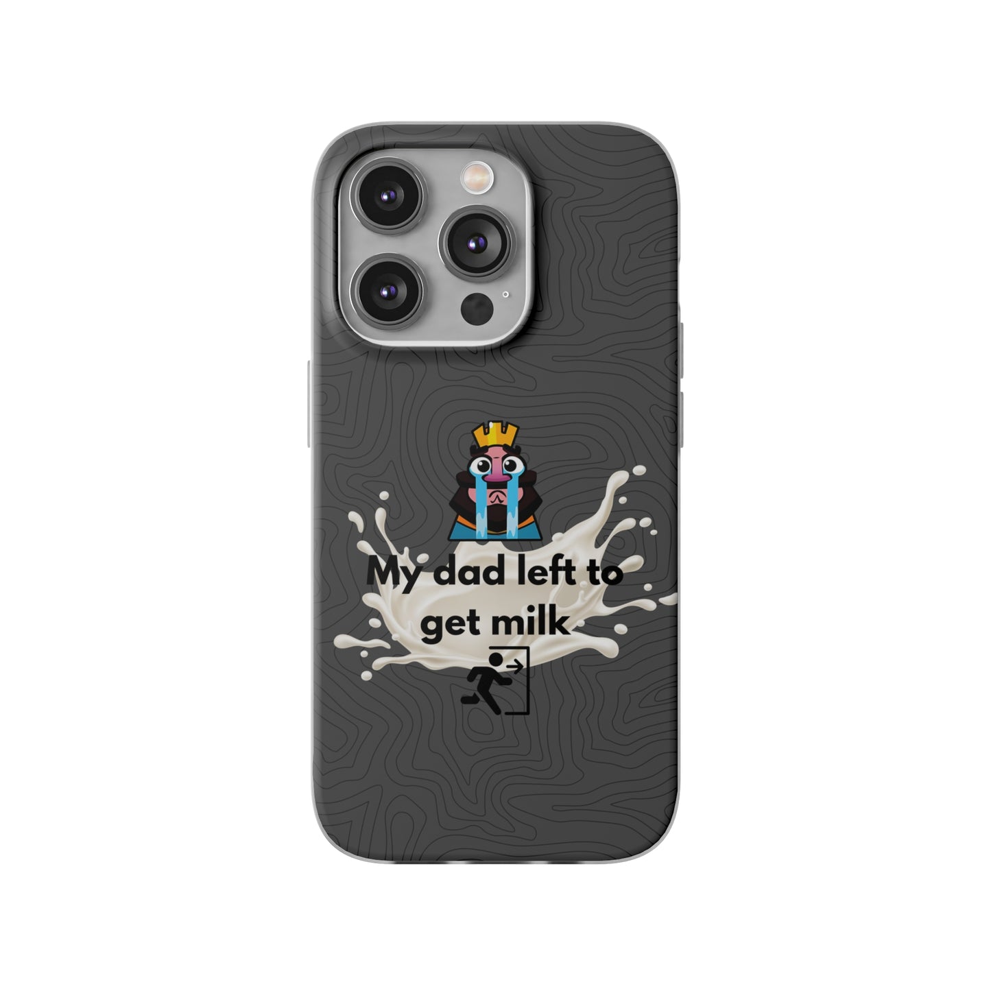 "My dad left to get milk" High Quality Phone Case