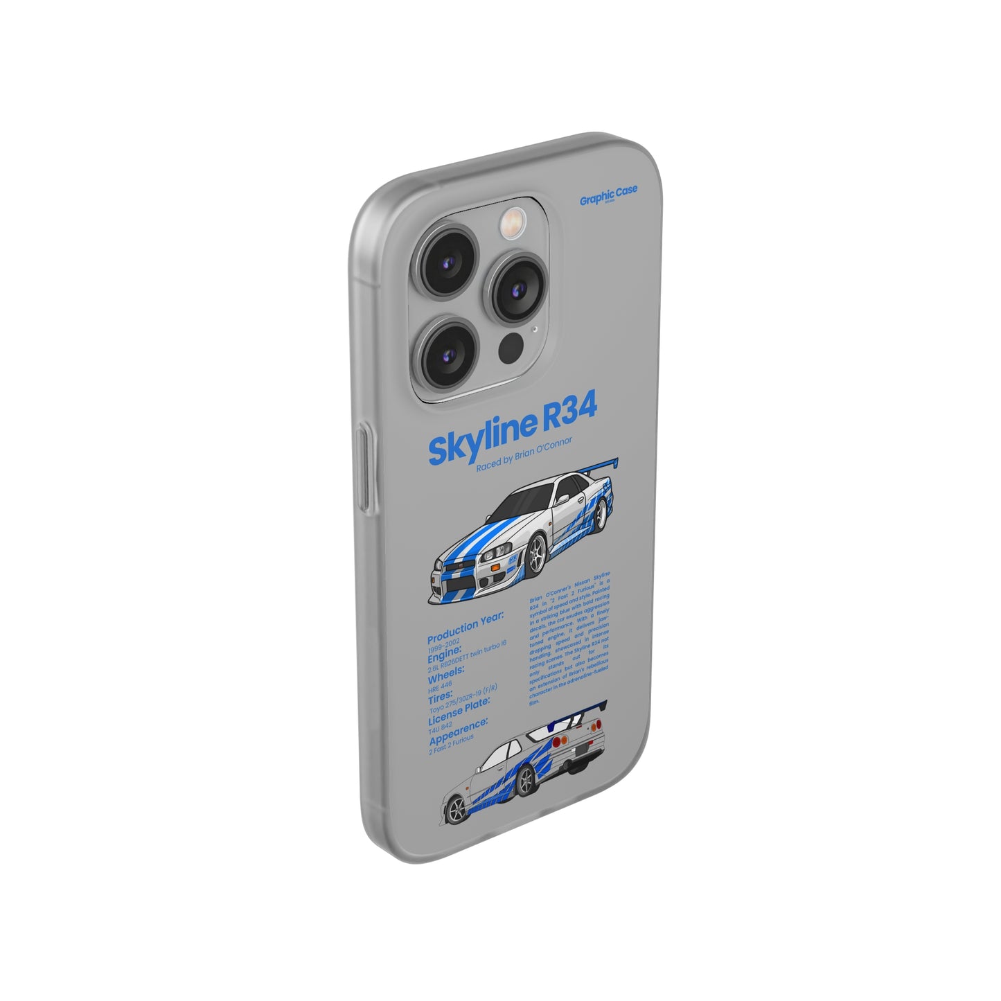 "Skyline R34" High Quality Phone Cases