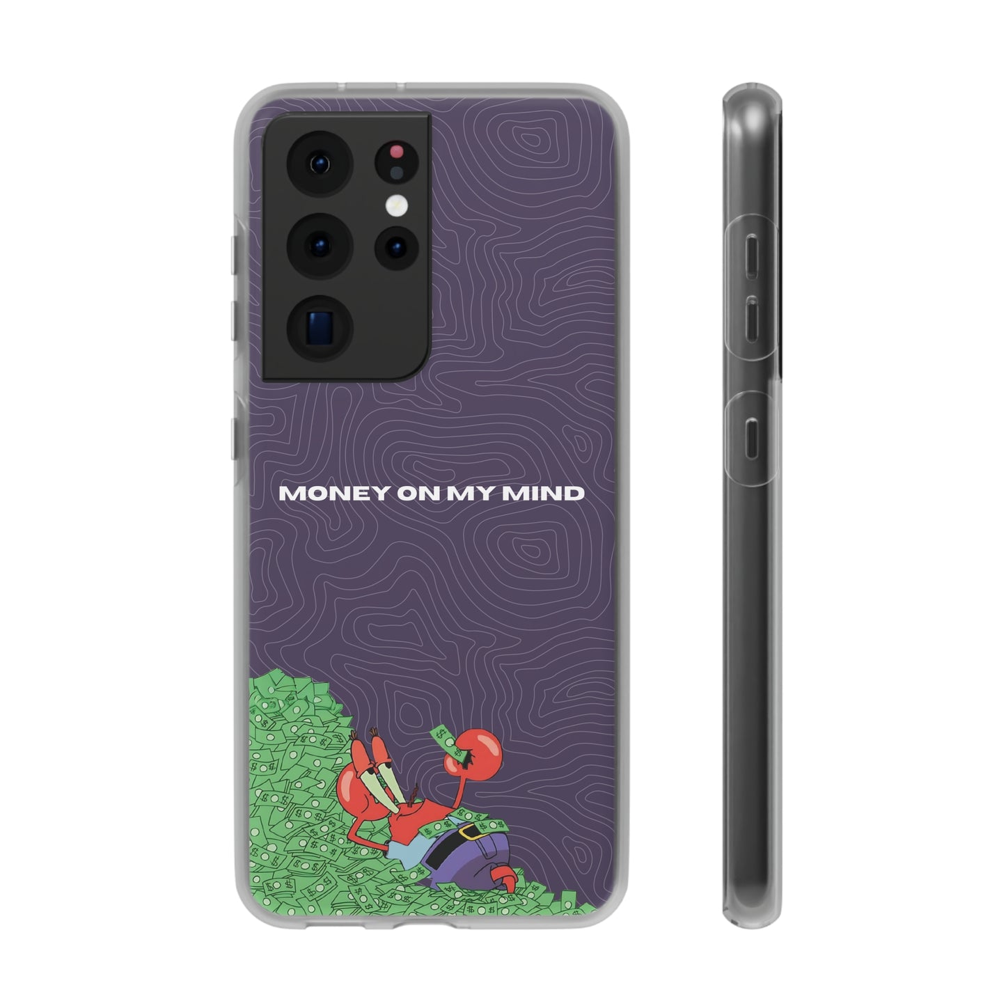 "Money on my mind" High Quality Phone Case