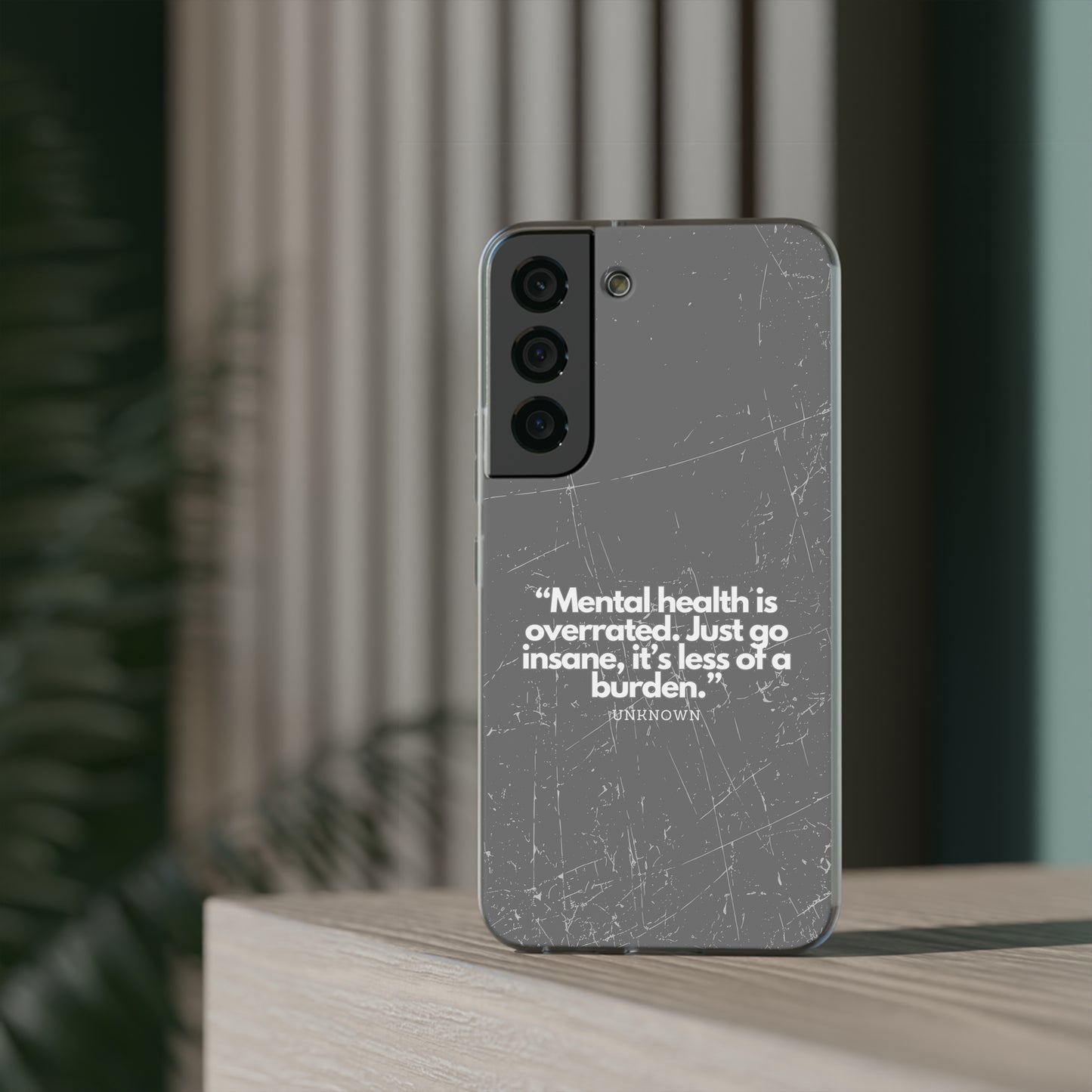 "Mental health is overrated" High Quality Phone Case