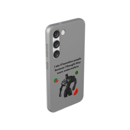 "I ate 4 homeless people" High Quality Phone Cases