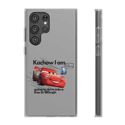 "Kachow into a tree" High Quality Phone Case