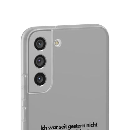 "lch war seit gestern nicht mehr glücklich" High Quality Phone Case