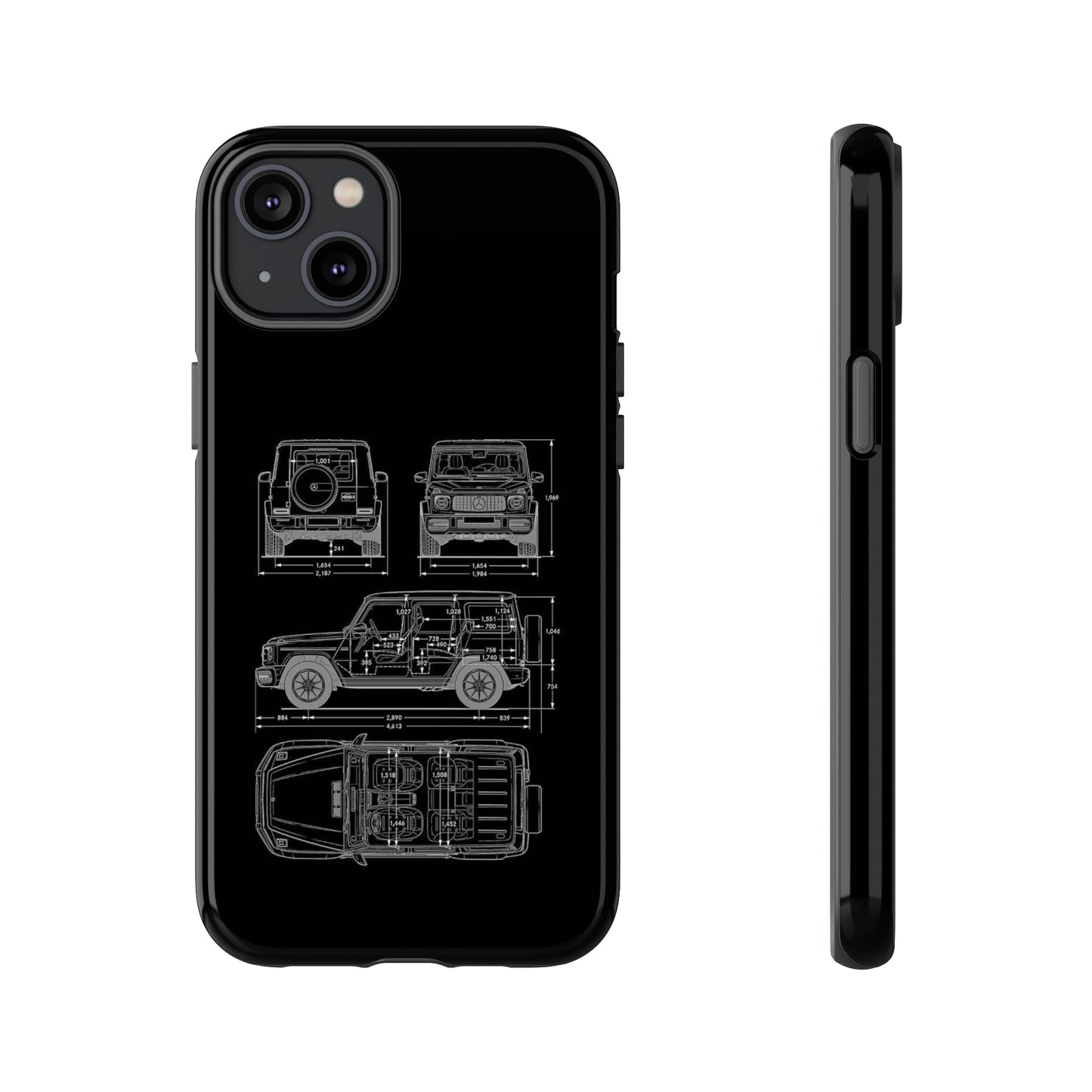 "Wagon Blueprint" Premium Quality Phone Case