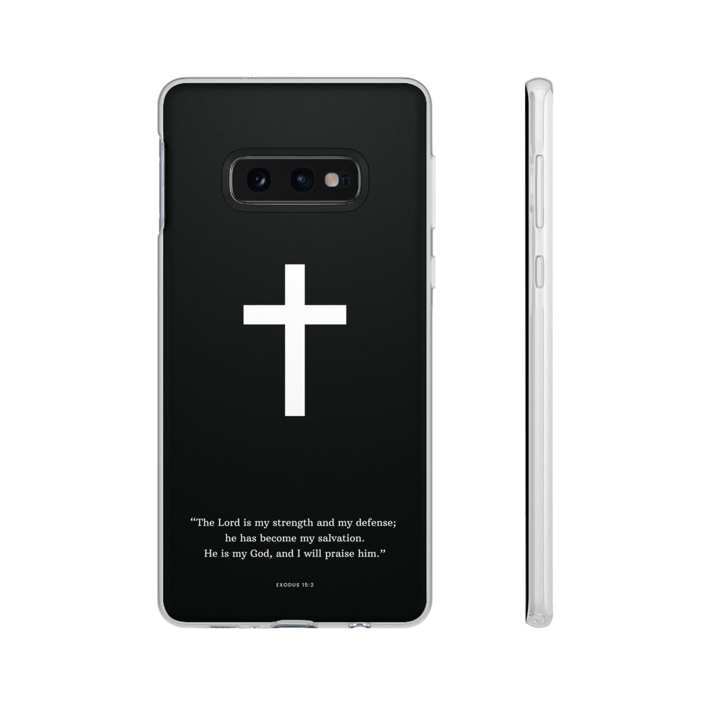 "Exodus 15:2 black edition" High Quality Phone Case