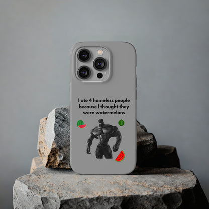 "I ate 4 homeless people" High Quality Phone Cases