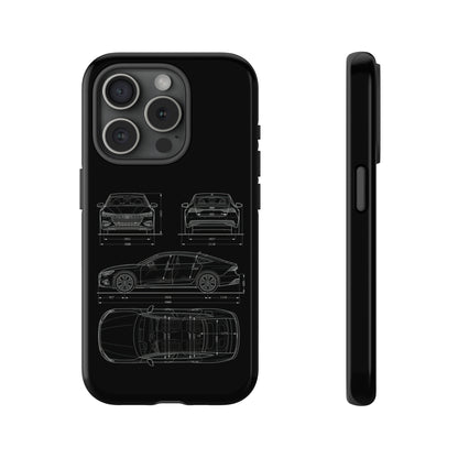 "Car Blueprint RS7" Premium Quality Phone Case