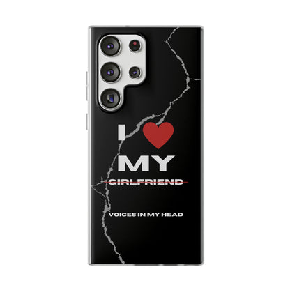 "I love my voices in my head" High Quality Phone Case