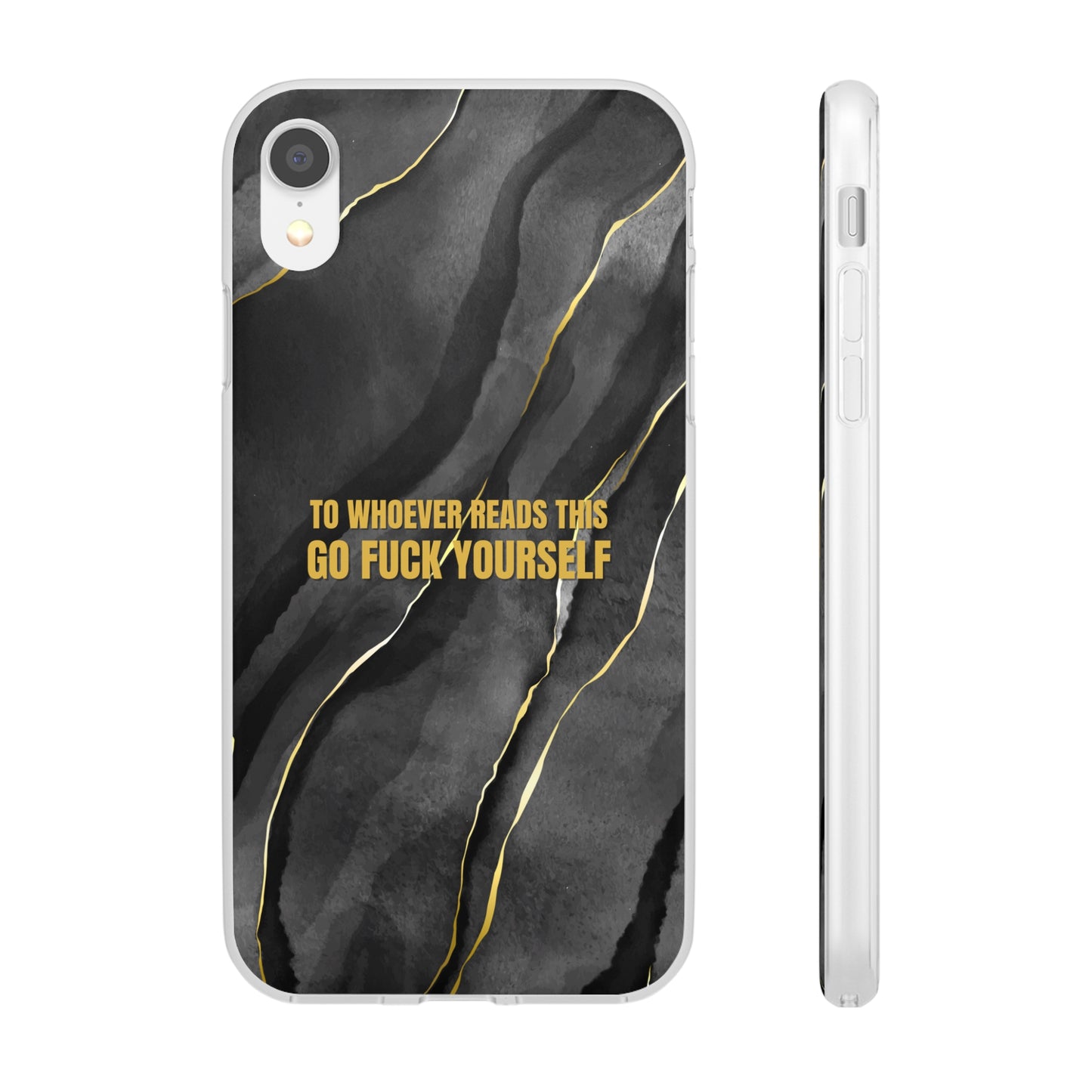 "to whoever reads this, go fuck yourself" High Quality Phone Case