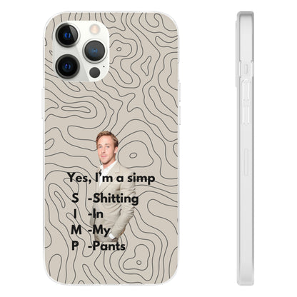 "Yes, I'm a simp" High Quality Phone Case