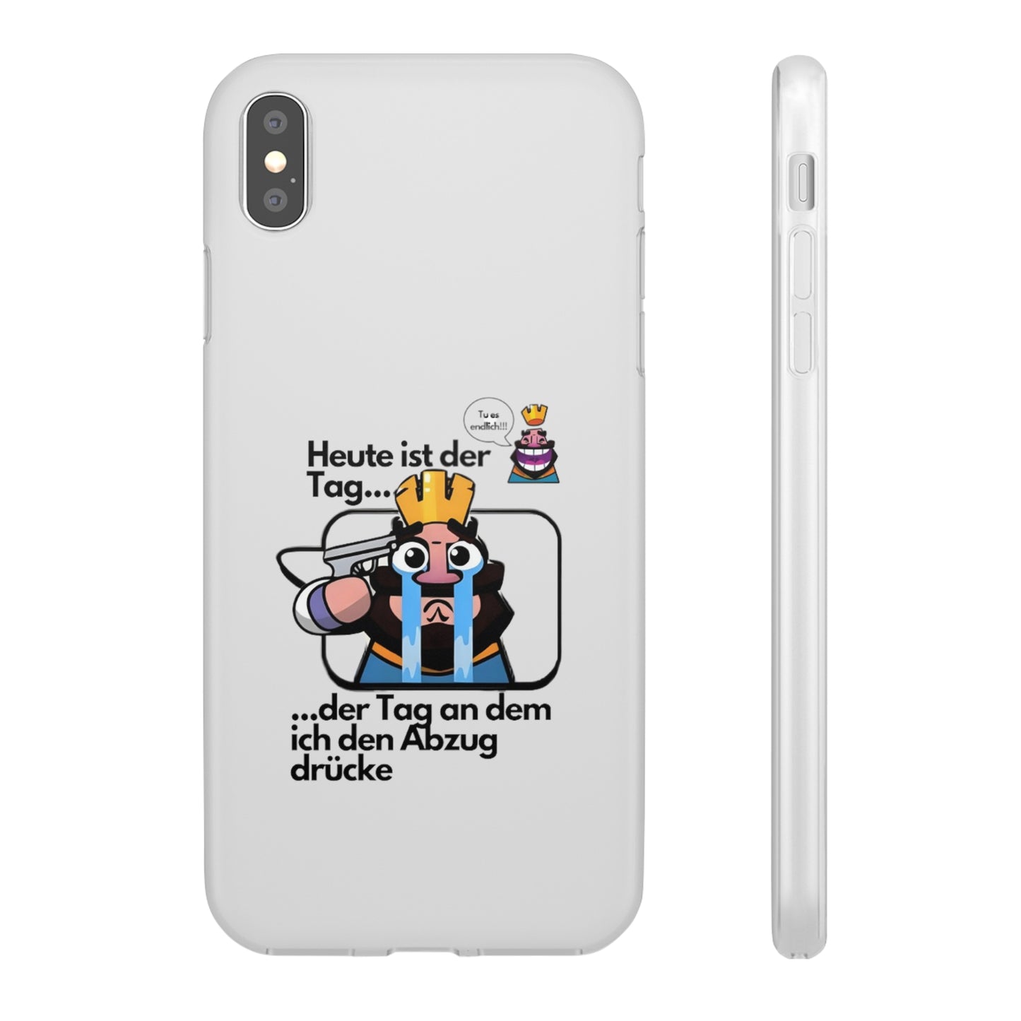 "Heute ist der Tag ... der Tag an dem ich den Abzug drücke" High Quality Phone Case