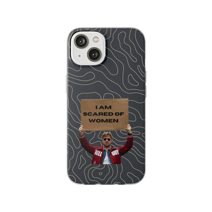 "I am scared of women" High Quality Phone Case