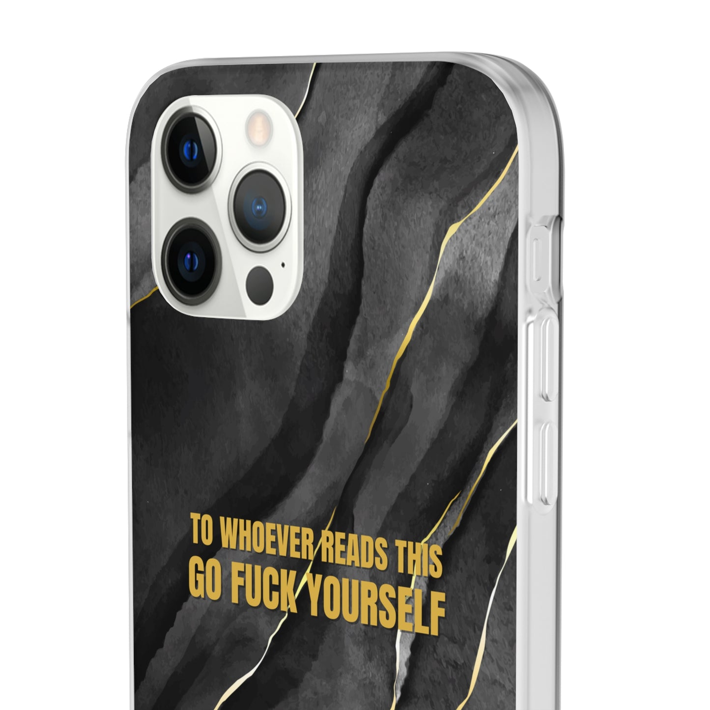 "to whoever reads this, go fuck yourself" High Quality Phone Case