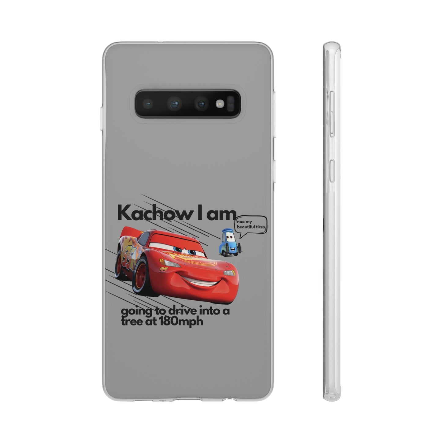 "Kachow into a tree" High Quality Phone Case