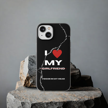 "I love my voices in my head" High Quality Phone Case