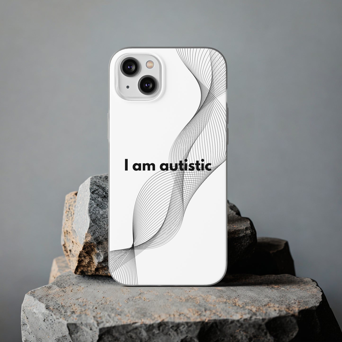 "I am autistic" High Quality Phone Case