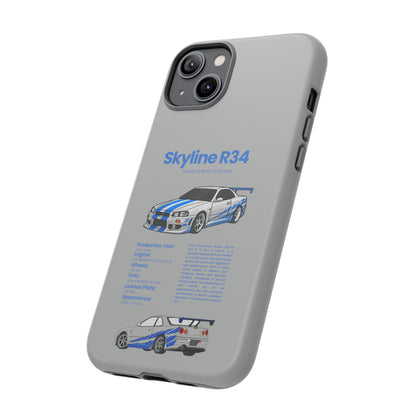 "Skyline R34" Premium Quality Phone Case