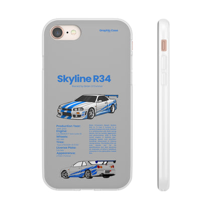 "Skyline R34" High Quality Phone Cases