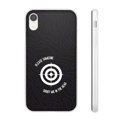 "Please someone, shoot me in the head" High Quality Phone Case