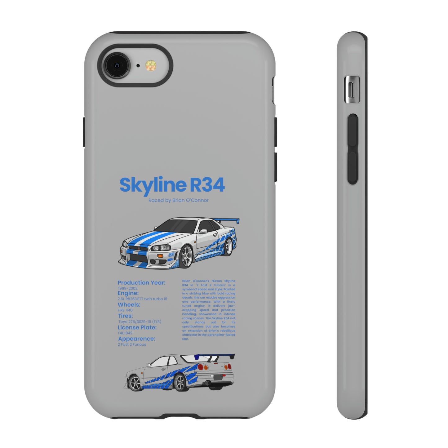 "Skyline R34" Premium Quality Phone Case