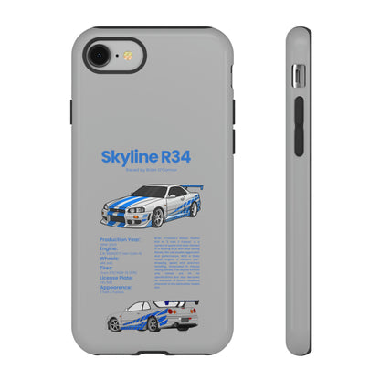 "Skyline R34" Premium Quality Phone Case