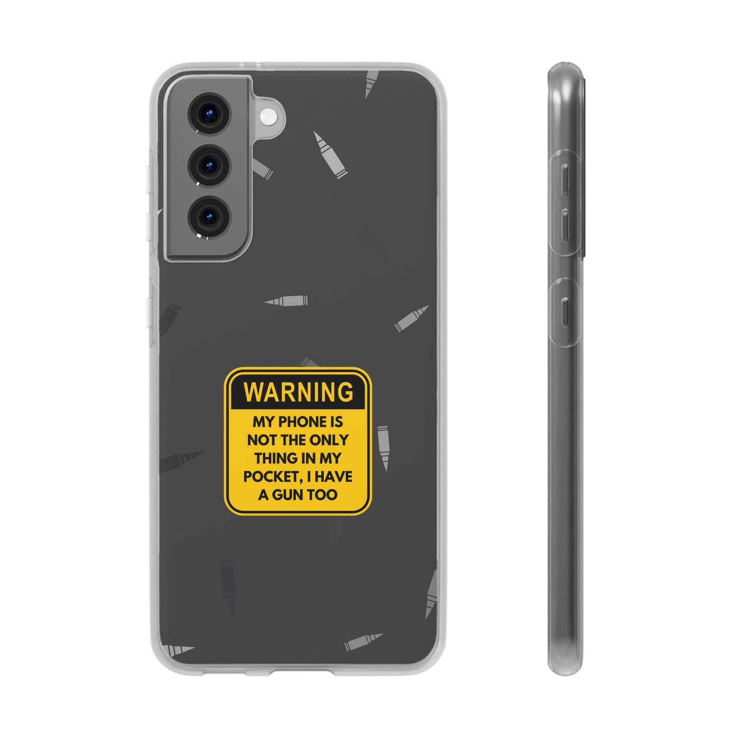 "Warning, my phone is not the only thing in my pocket" High Quality Phone Case