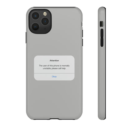 "Attention Notification" Premium Quality Phone Case