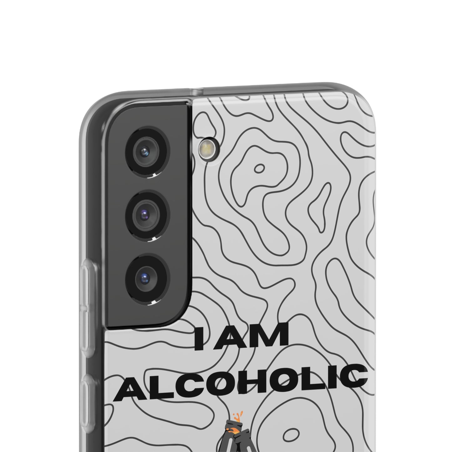 "I am alcoholic" High Quality Phone Case