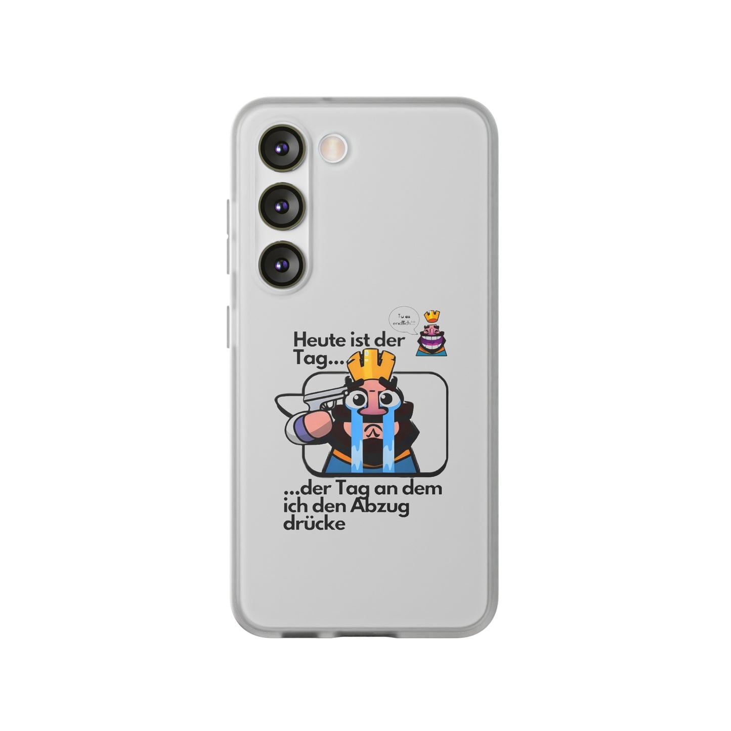 "Heute ist der Tag ... der Tag an dem ich den Abzug drücke" High Quality Phone Case