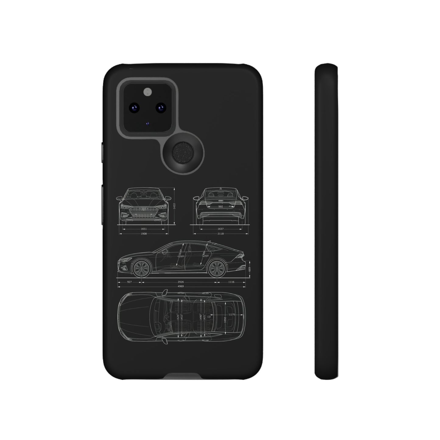 "Car Blueprint RS7" Premium Quality Phone Case