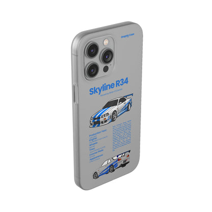 "Skyline R34" High Quality Phone Cases