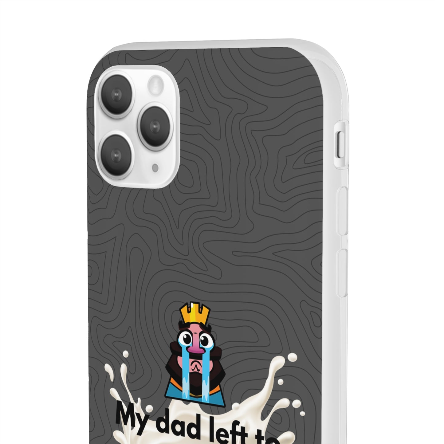 "My dad left to get milk" High Quality Phone Case