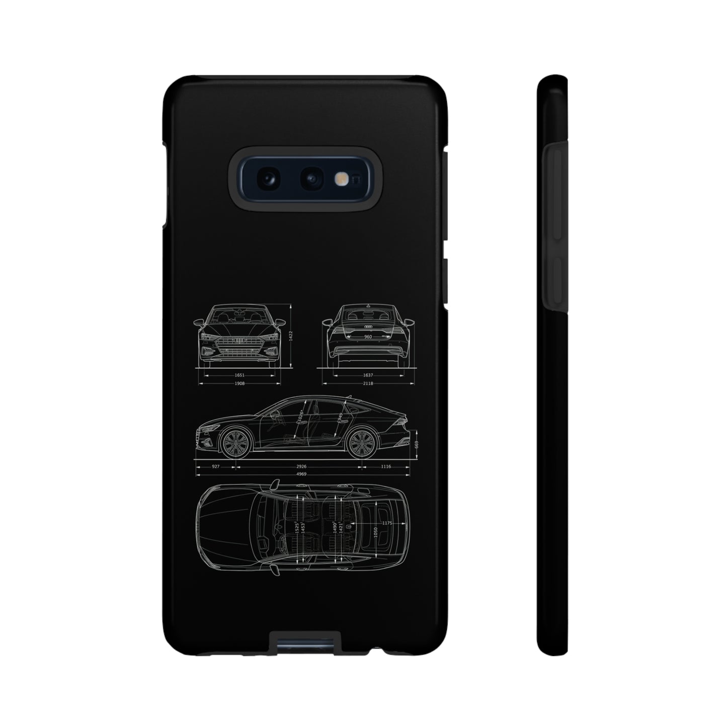 "Car Blueprint RS7" Premium Quality Phone Case