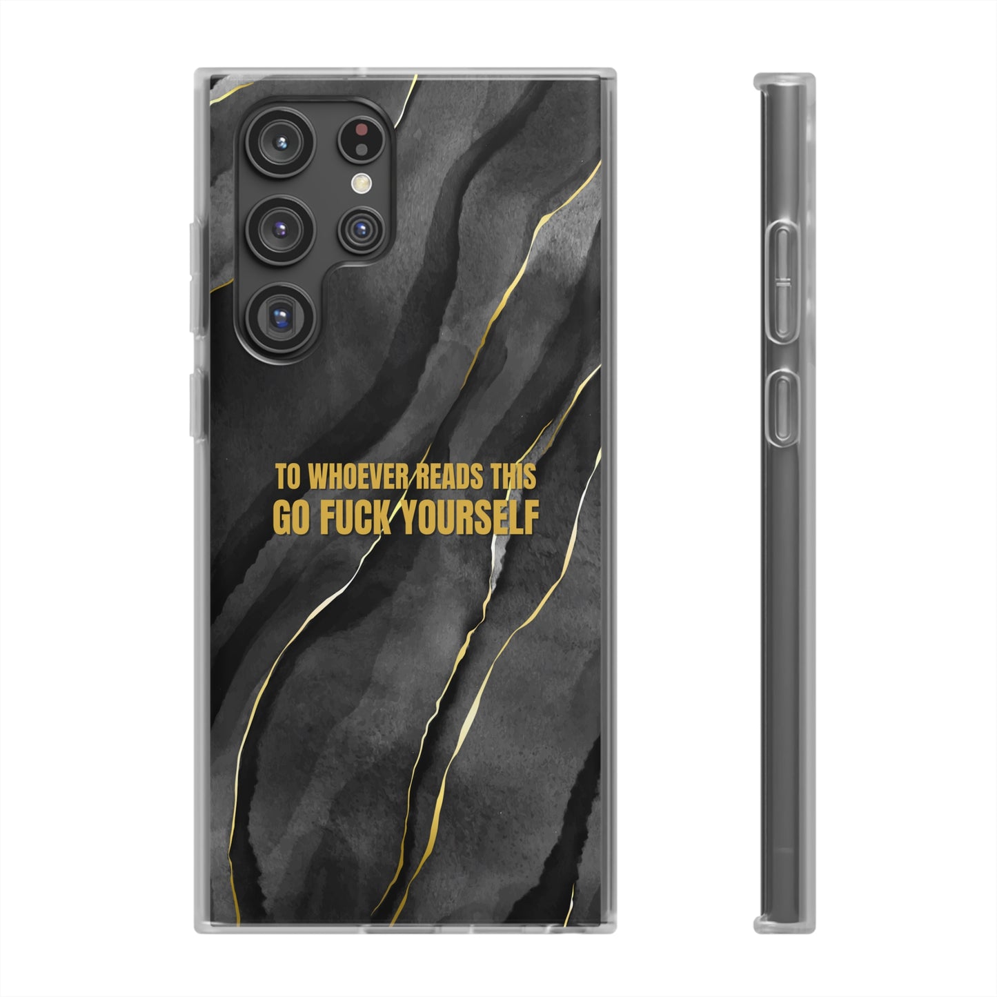 "to whoever reads this, go fuck yourself" High Quality Phone Case