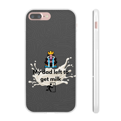 "My dad left to get milk" High Quality Phone Case