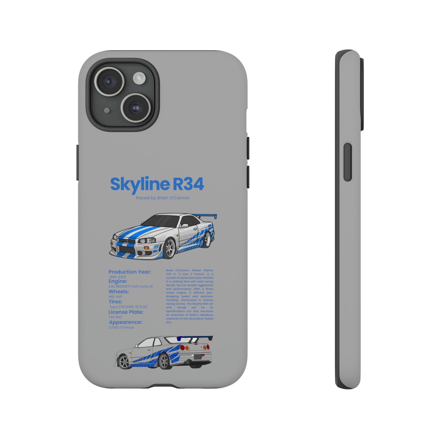 "Skyline R34" Premium Quality Phone Case