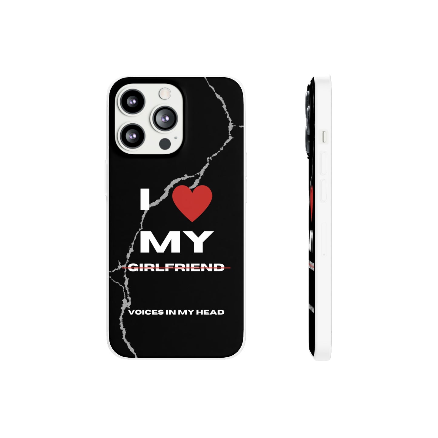 "I love my voices in my head" High Quality Phone Case