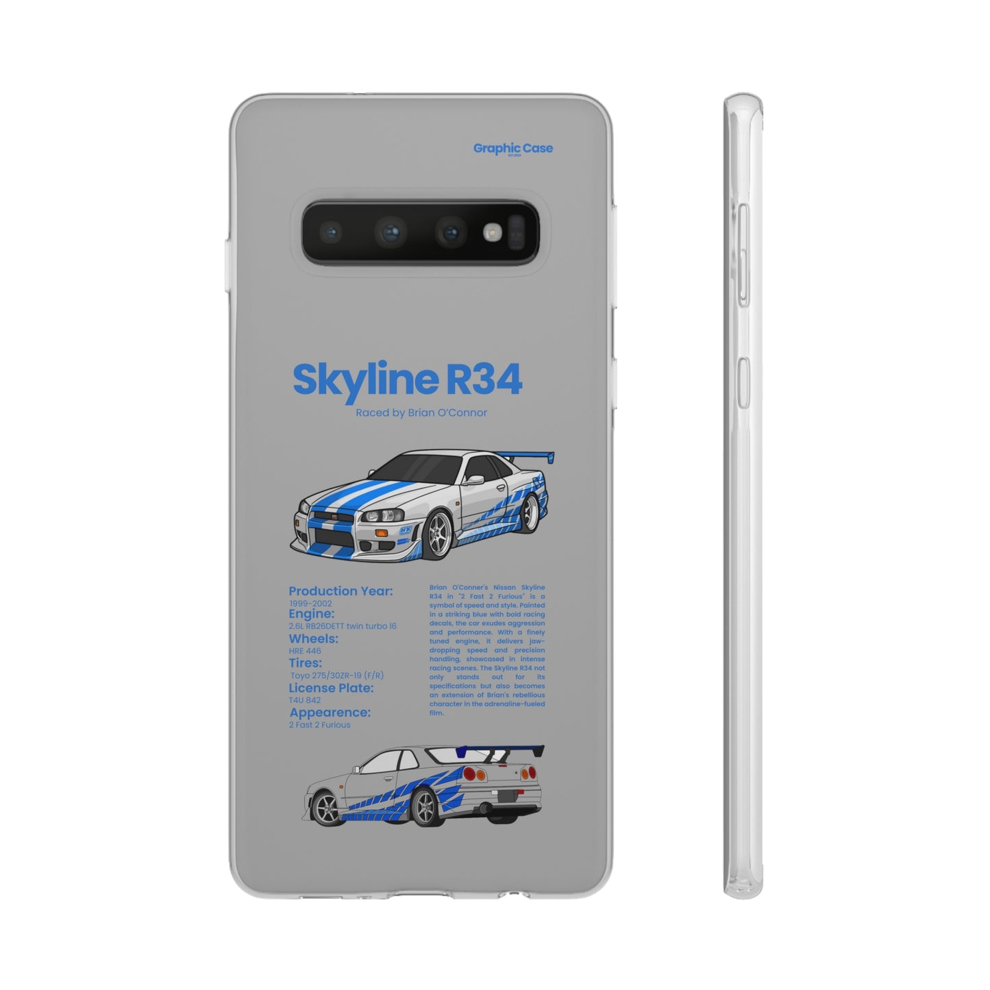 "Skyline R34" High Quality Phone Cases