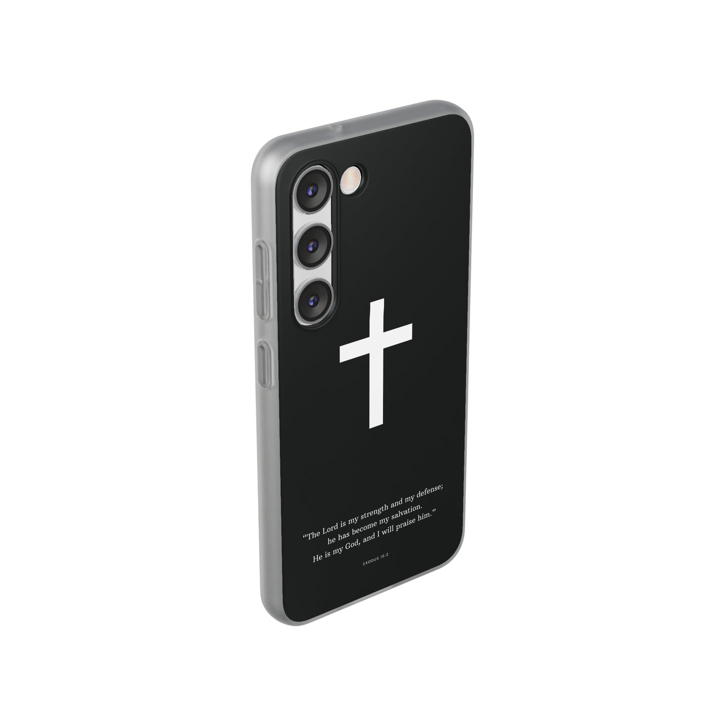 "Exodus 15:2 black edition" High Quality Phone Case