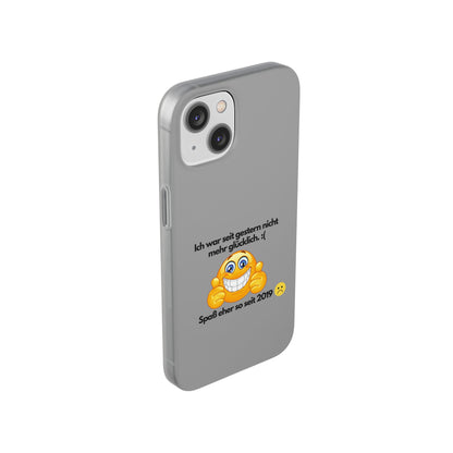 "lch war seit gestern nicht mehr glücklich" High Quality Phone Case