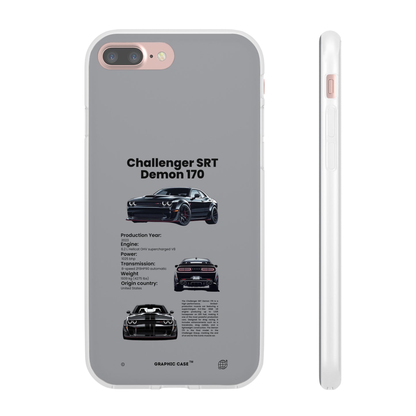 "Challenger SRT Demon 170" High Quality Phone Case