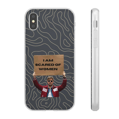 "I am scared of women" High Quality Phone Case