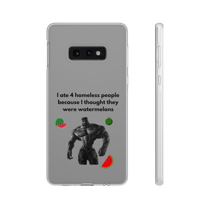 "I ate 4 homeless people" High Quality Phone Cases