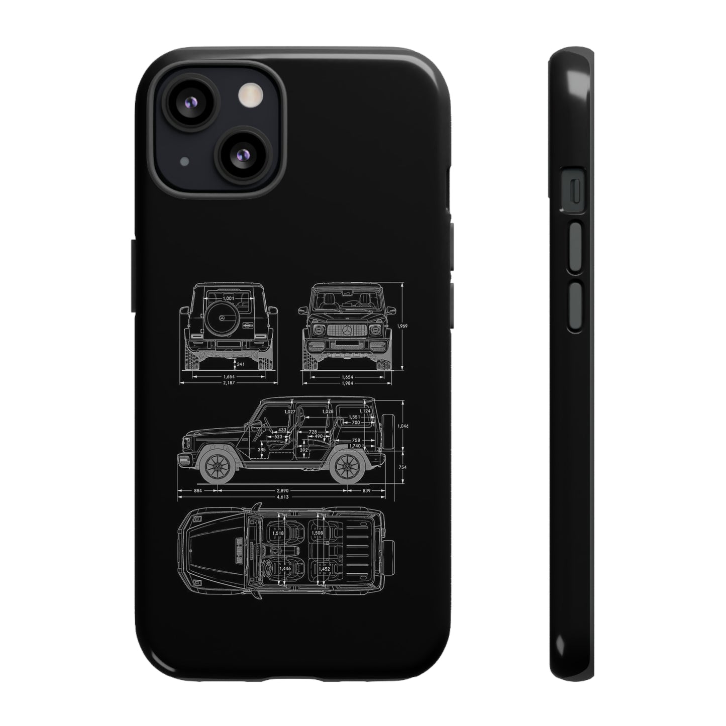 "Wagon Blueprint" Premium Quality Phone Case