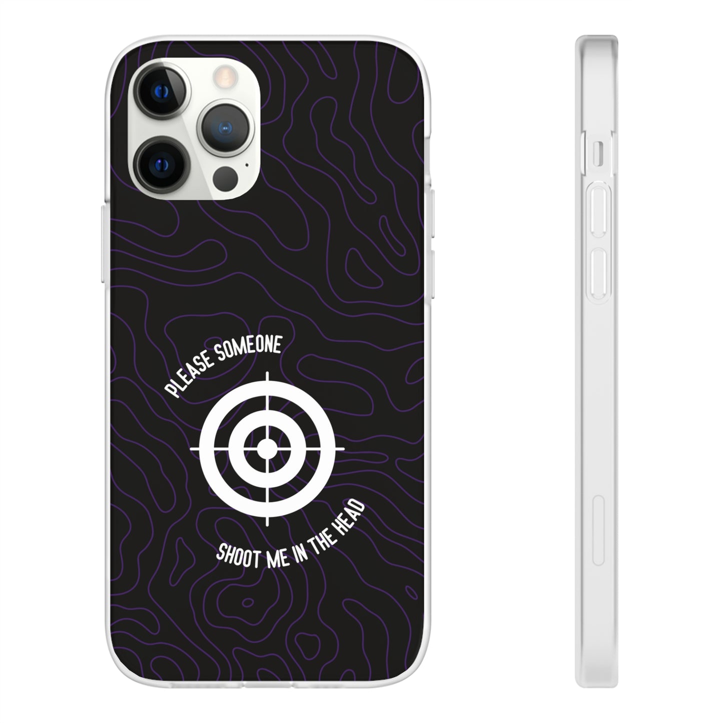 "Please someone, shoot me in the head" High Quality Phone Case