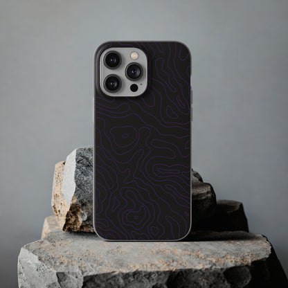 "Purple Topography" High Quality Phone Case